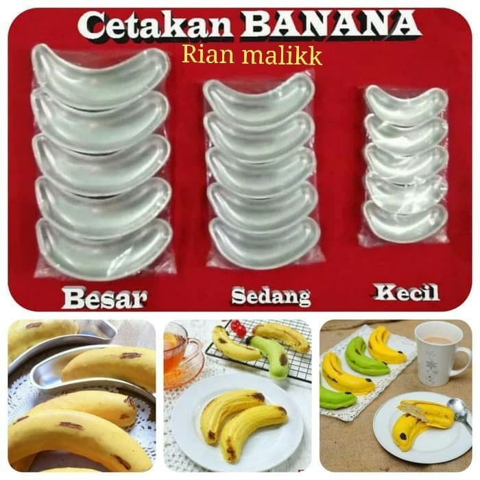 

BEST SELLER CETAK KUE BANANA CAKE UKURAN BESAR ISI 10 PCS
