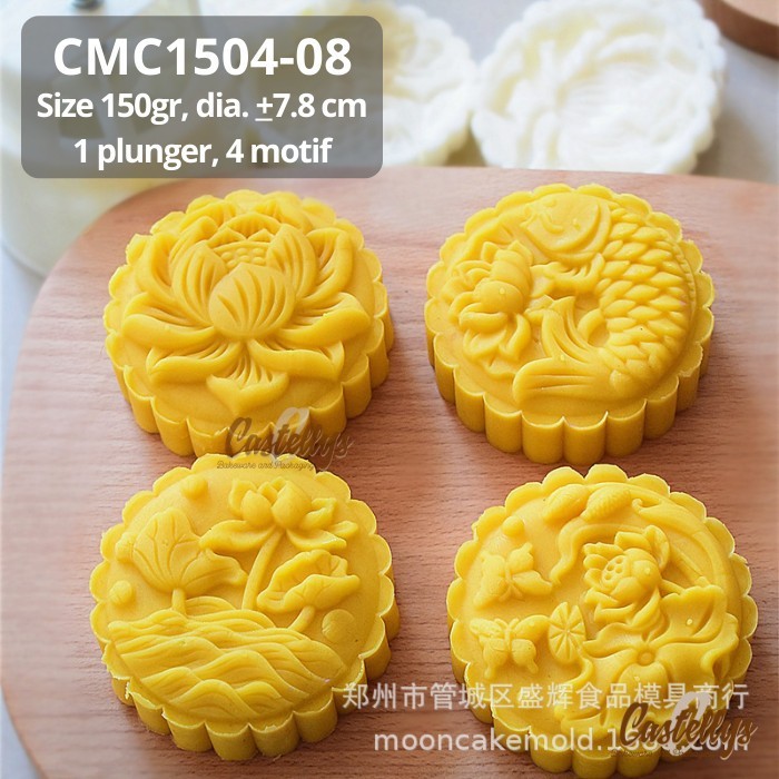 

TERLARIS CETAKAN MOONCAKE 150GR CMC1504-08 LOTUS KUE BULAN PIA KUE TOK SNOWSKIN