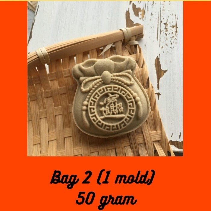 

READY STOCK CETAKAN MOONCAKE MONEY BAG 50 GRAM TAS UANG