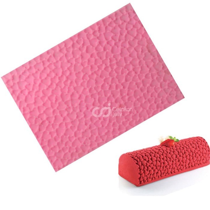 

BEST SELLER CJ CETAKAN SILIKON CAKE KUE BOLU LOVE PATTERN TEXTURE MAT