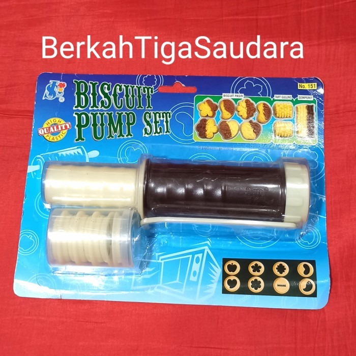 

BEST CETAKAN KUE KERING,ACUAN KUE BISCUIT PUMP SET IMPOR MALAYSIA NO151