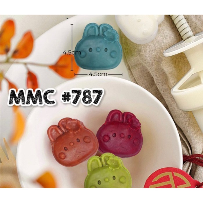 

TERLARIS CETAKAN MOONCAKE MMC #787 MOONCAKE MOLD BUNNY CETAKAN KELINCI