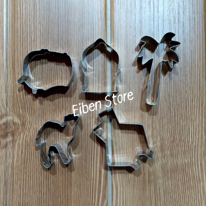 

READY IDUL FITRI & RAMADHAN COOKIE CUTTER SET-5 /COOKIE CUTTER LEBARAN SET-5