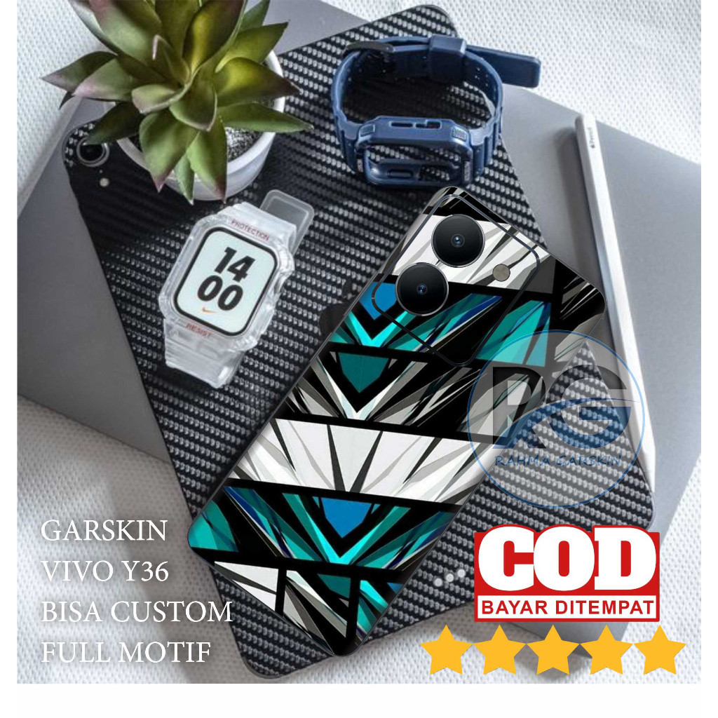 

Terlaris Vivo Y36 Garskin Stiker Custom Case Laminasi Tebal COD