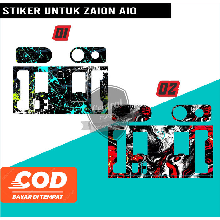 

Terlaris Stiker Zaion Aio Red Resin 01 Garskin Custom Case Laminasi Tebal COD