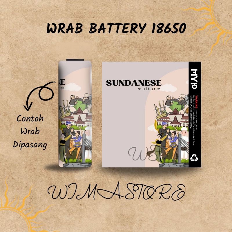 

Terlaris Stiker Wrap Baterai 18650 Trad Untuk Melindungi Garskin Custom Case Laminasi Tebal COD