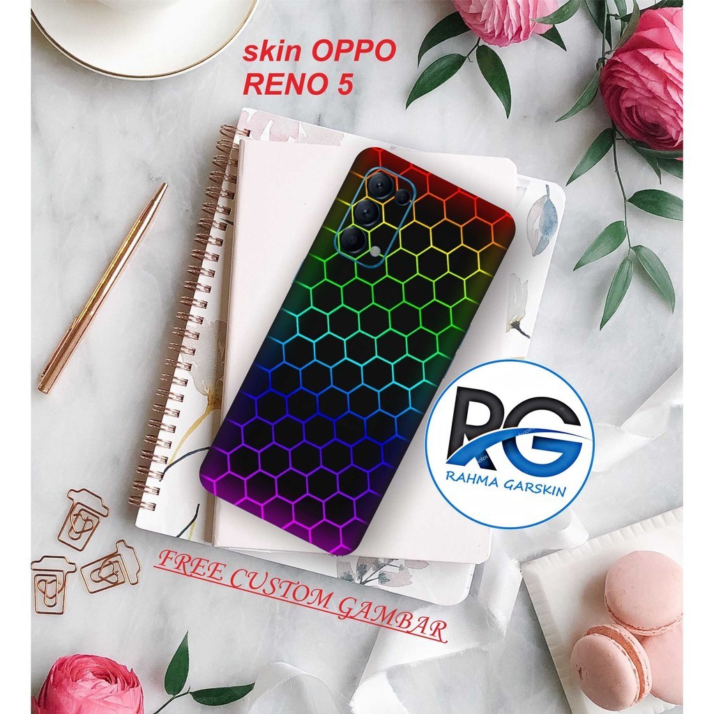 

Terlaris Oppo Reno Garskin Stiker Custom Case Laminasi Tebal COD