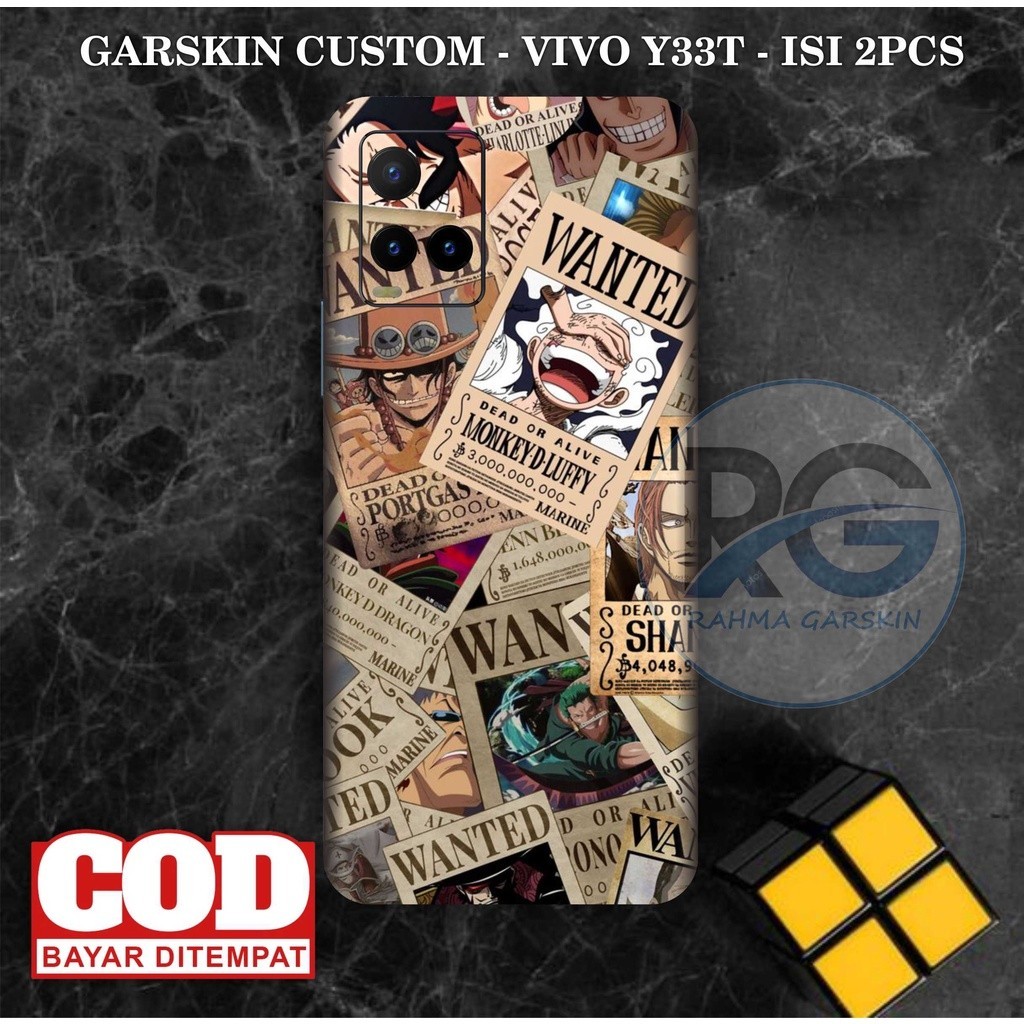 

Terlaris Vivo Y33t Garskin Stiker Custom Case Laminasi Tebal COD
