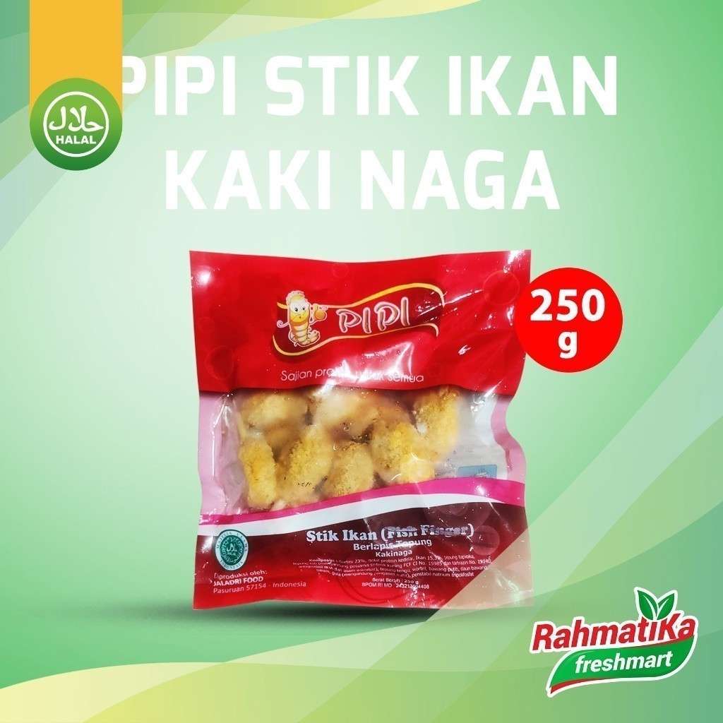 

PIPI Stik Ikan Lapis Tepung Kaki Naga / Fish Finger 250 gram