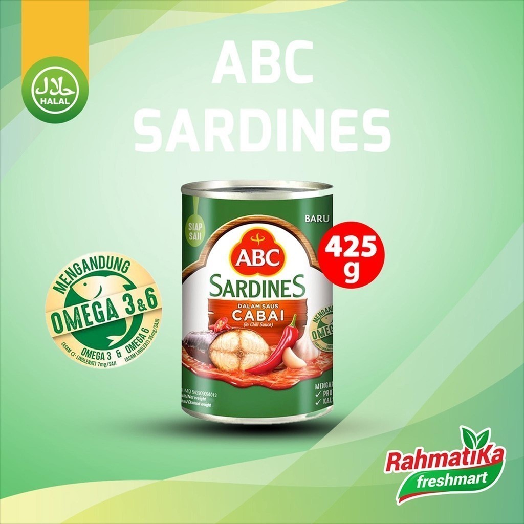 

ABC Sardines Saus Cabai 425 gr