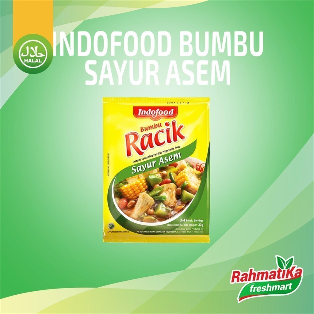 

Bumbu Racik Sayur Asem Indofood 33 gram