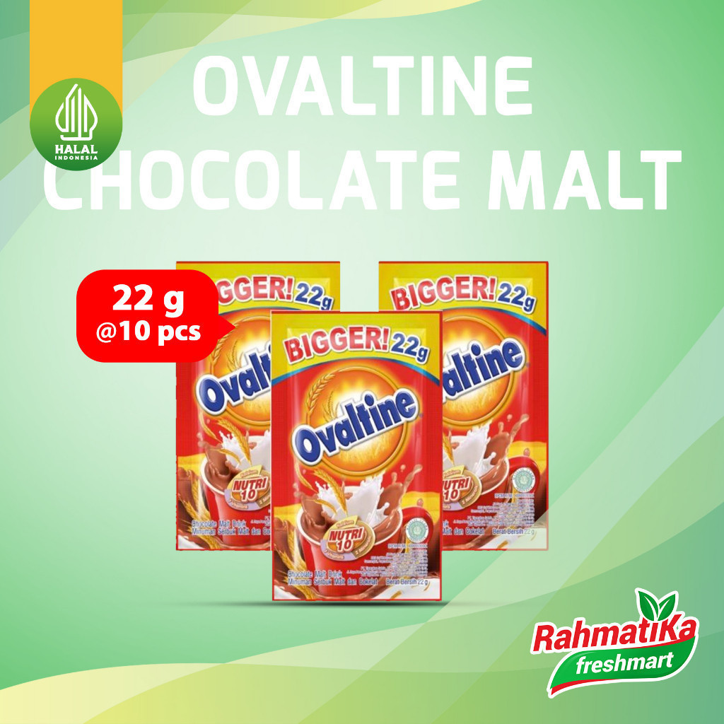 

Ovaltine Chocolate Malt Drink (22 gr x 10 sachet)