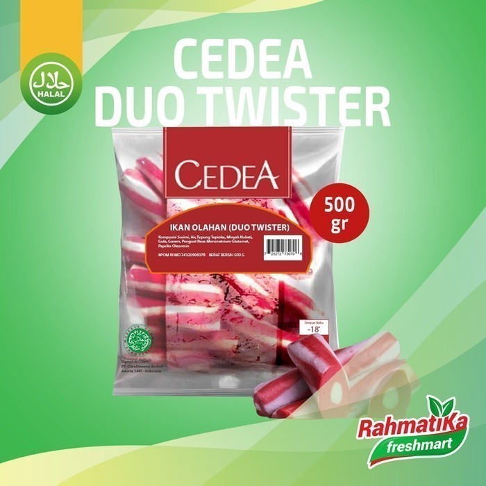 

Cedea Duo Twister / Ikan Olahan Cedea 500 gram (Frozen Food)