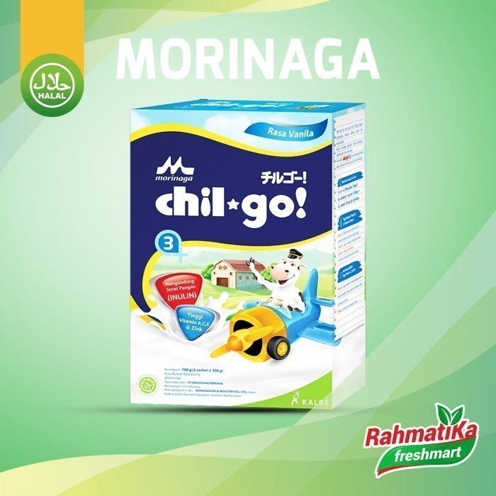 

Morinaga Chil Go 3+ Susu Bubuk Rasa Vanila 700g (2 sachet @350g)