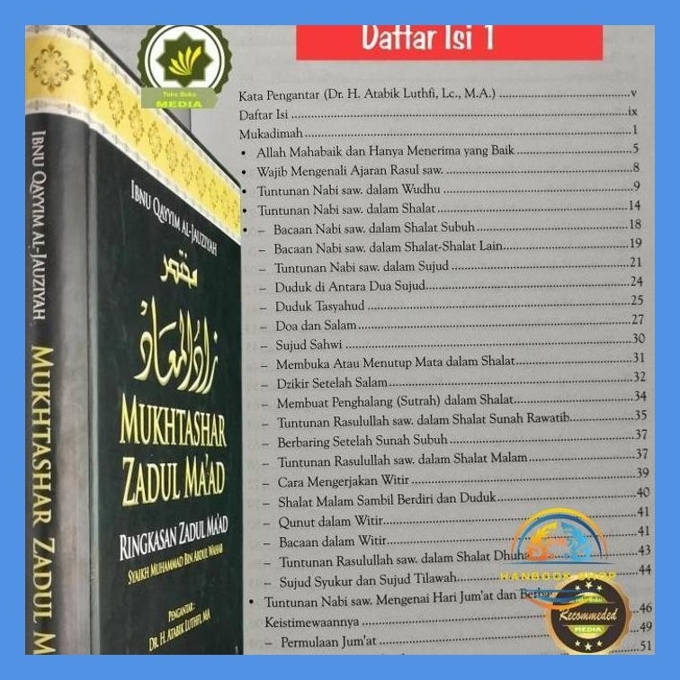 BUKU MUHTASOR MUKHTASHAR ZADUL MAAD RINGKASAN ZADUL MA'AD-IBNU QAYYIM
