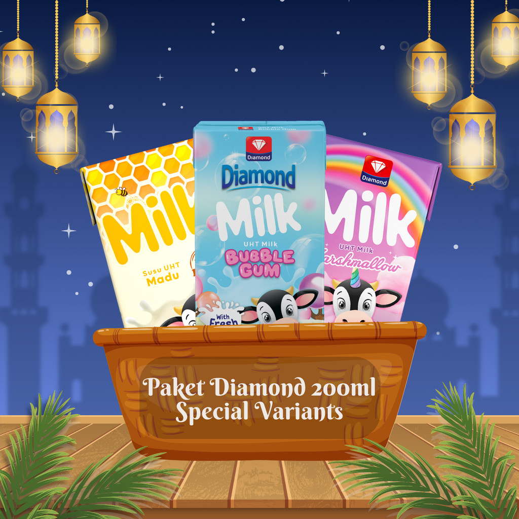 

Diamond Milk Susu UHT 200ml Special Variants