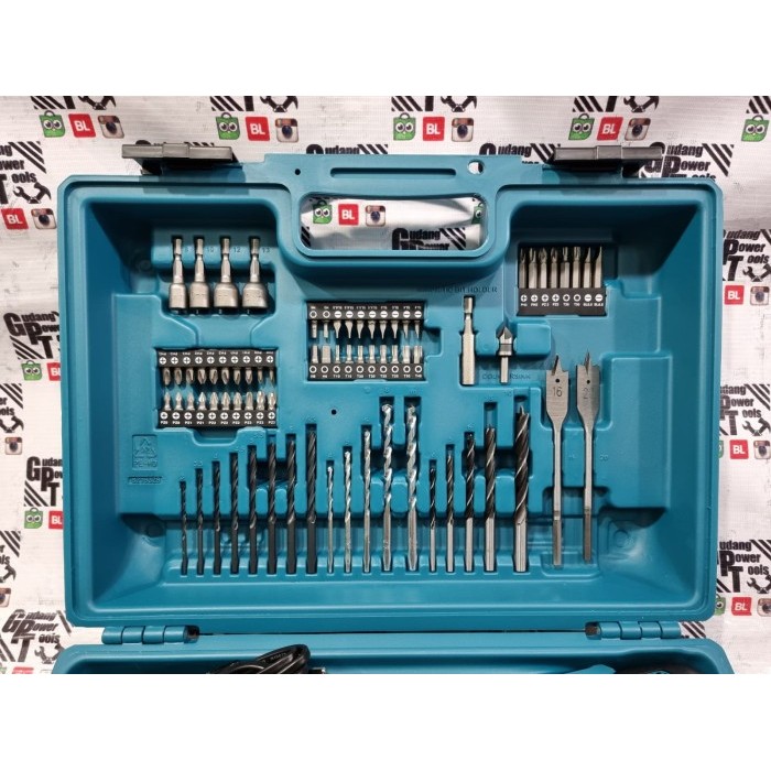 Paket Mata Bor 74Pc Mesin Bor Baterai Cordless Drill Makita 18V Df488D