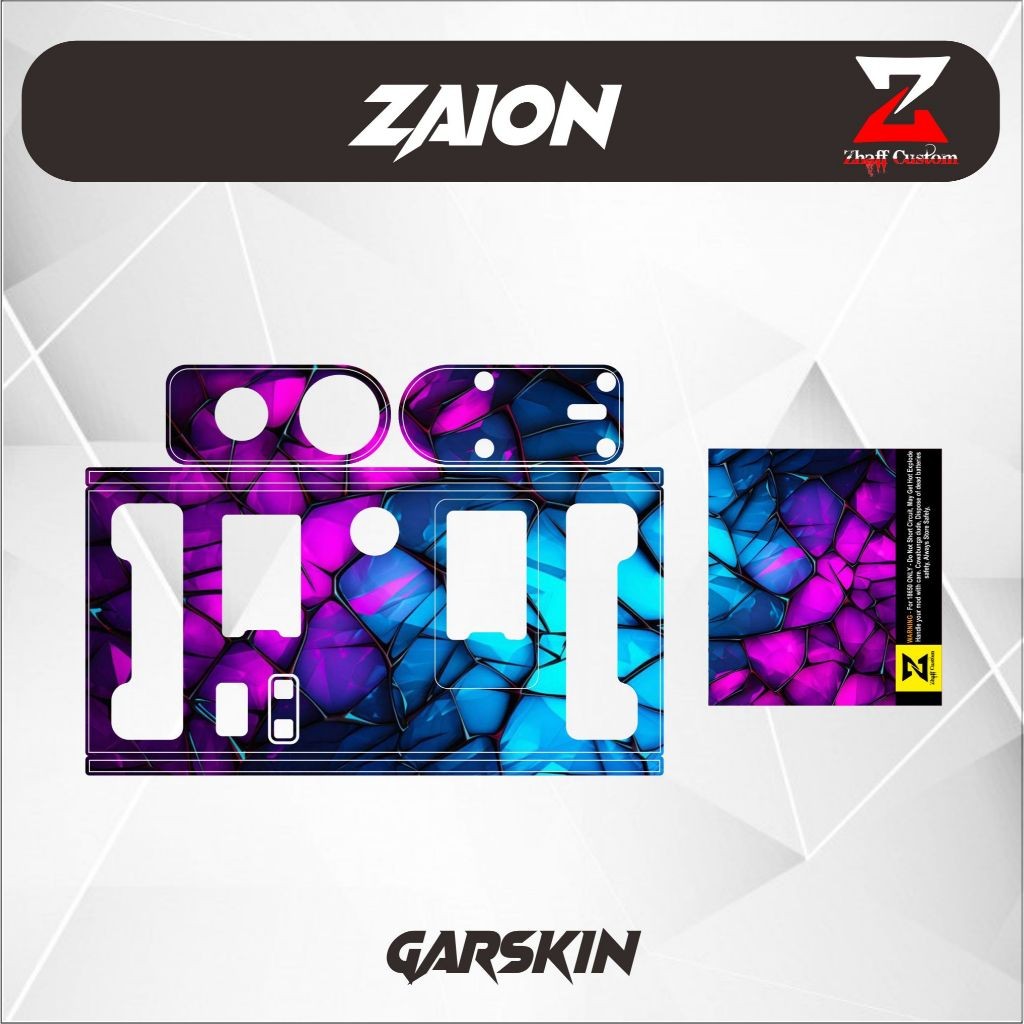 

Terlaris Acces Zhaff Vynil Laminasi Zaion Anti Luntur Garskin Stiker Custom Case Tebal COD