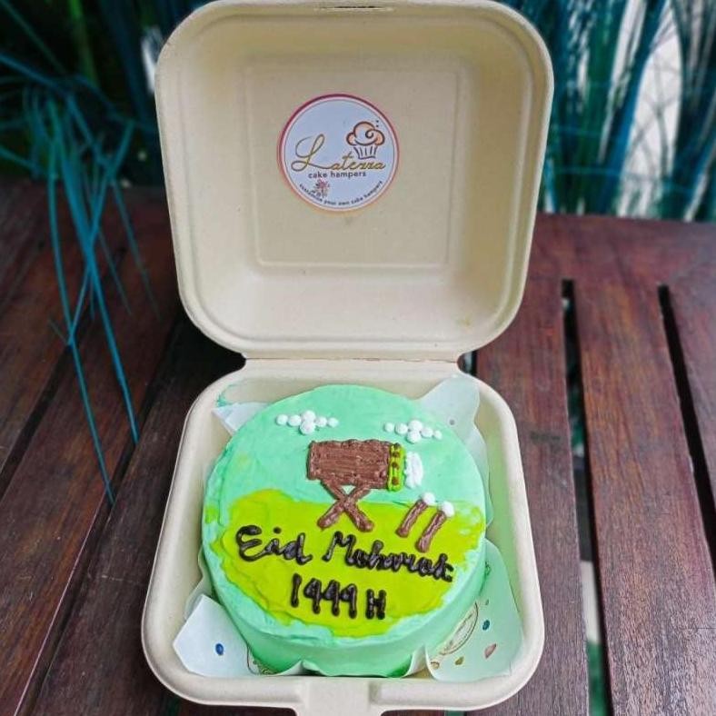 

cake lebaran Lunchbox cake lebaran idul fitri cake lebaran fondant
