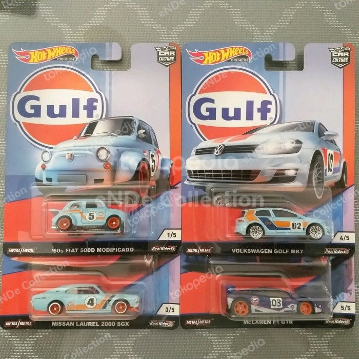 HOT WHEELS PREMIUM CAR CULTURE GULF 2019 SET OF 4