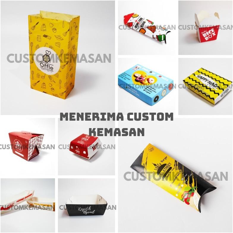 Bisa COD Box Kentang Polos, Dus Kentang Polos, Kemasan Kentang Goreng, Kemasan Makanan Foodgrade ||
