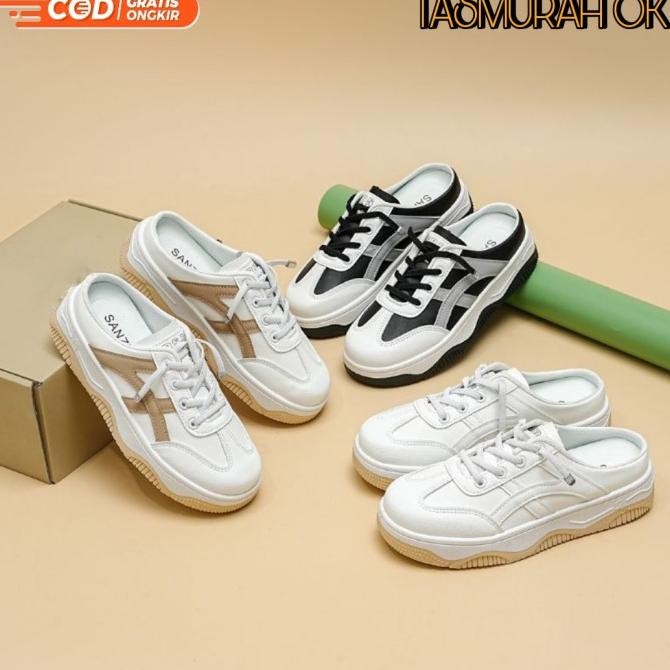 Sepatu Sandal Sneakers Tali Sport Wanita Korea Shoes Import Antislip HAR