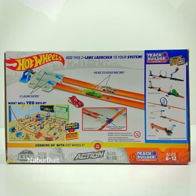 HOT WHEELS TRACK BUILDER 2 LANE LAUNCHER TERJAMIN