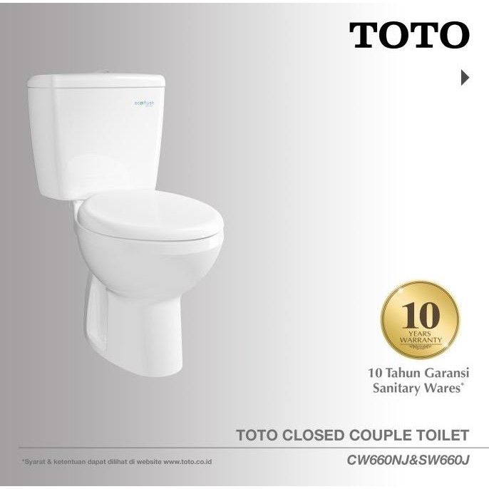 TOTO Closet CW660NJ/SW660J | Closet Duduk - Kloset - Kloset Duduk
