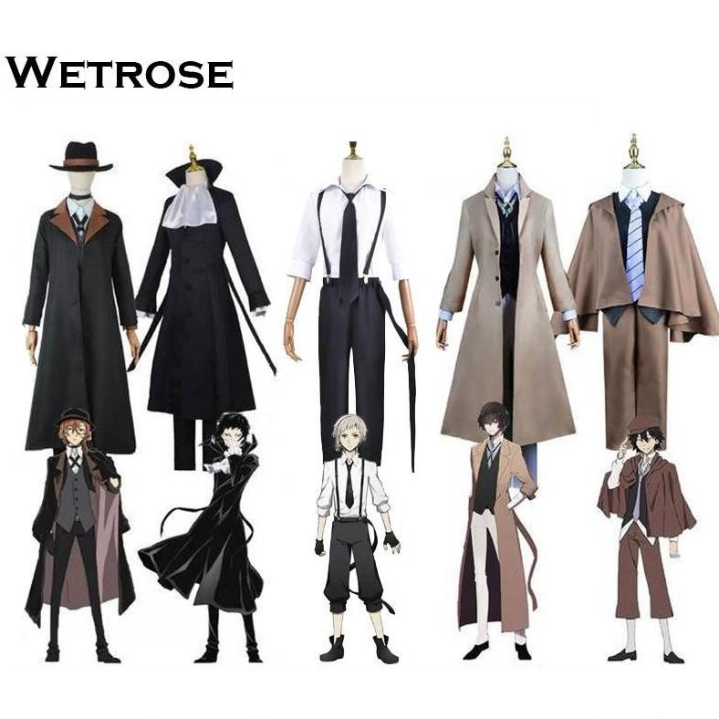 Wetrose Bungo Stray Dogs Cosplay Costume Daizai Osamu Nakahara Chuya Yosano Akiko Akutagawa Ryunosuk