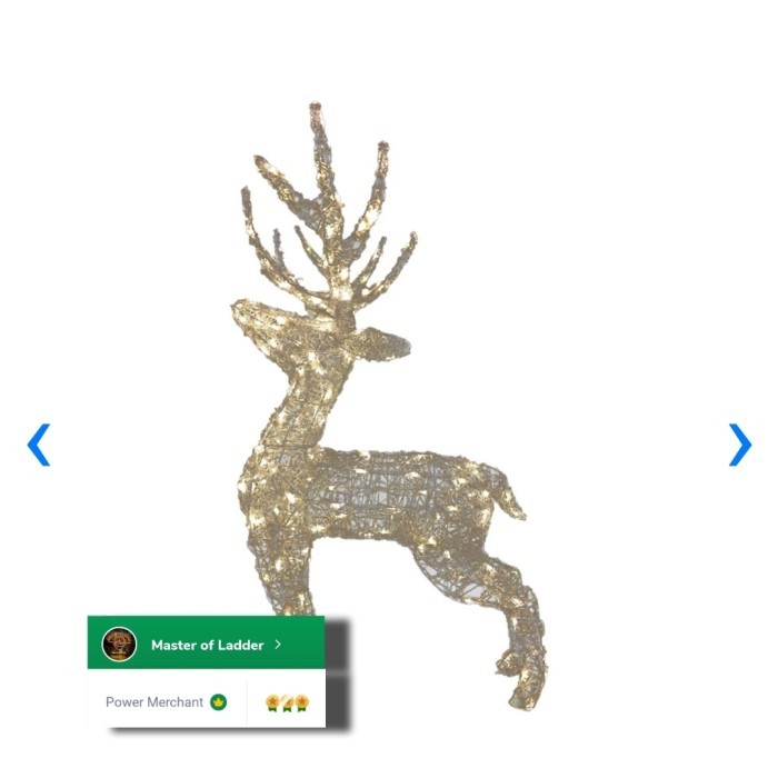 Noelle lampu rusa outdoor 1meter Dekorasi natal Rusa besar