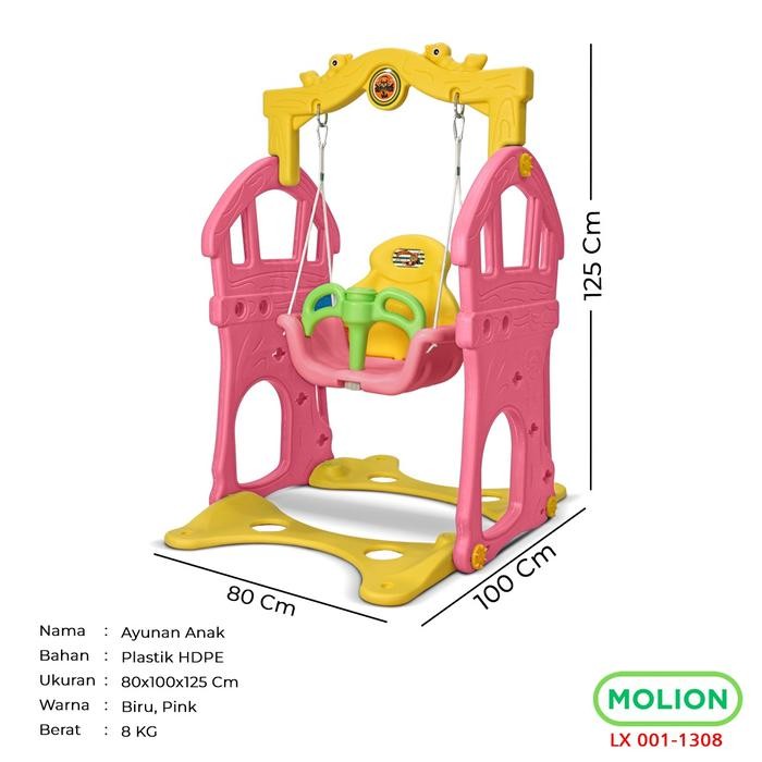 SPEEDS Ayunan Anak Mainan Ayunan Karakter Playground Playgym Plastik Bermain Pelindung Kursi