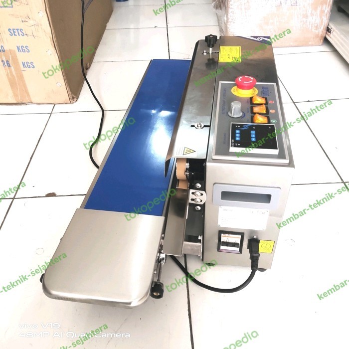 MESIN PRES PLASTIK KEMASAN/BAND SEALER FRB-770 I HUALIAN OTOMATIS