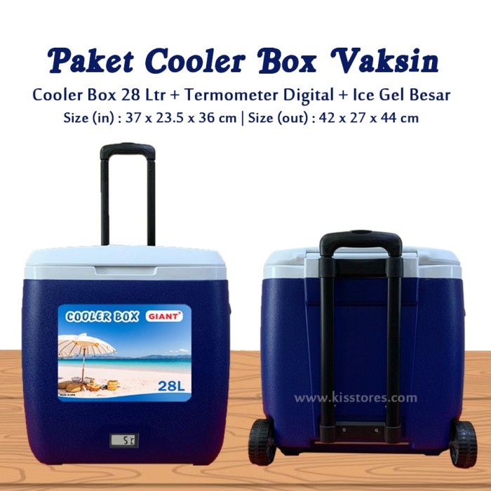 COOLER BOX GIANT 28 LITER TROLLY / COOLER BOX TROLLY