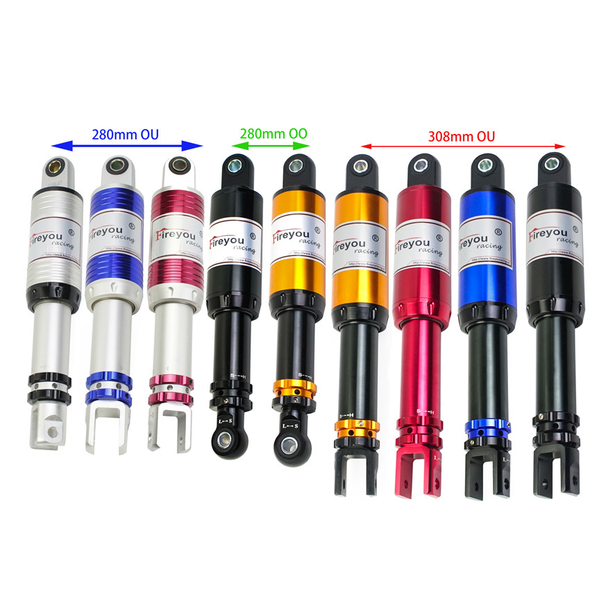 HONYA 280mm-320mm Motorcycle Rear Adjust damping shock absorber For Honda Yamaha Scooter Moped Vespa
