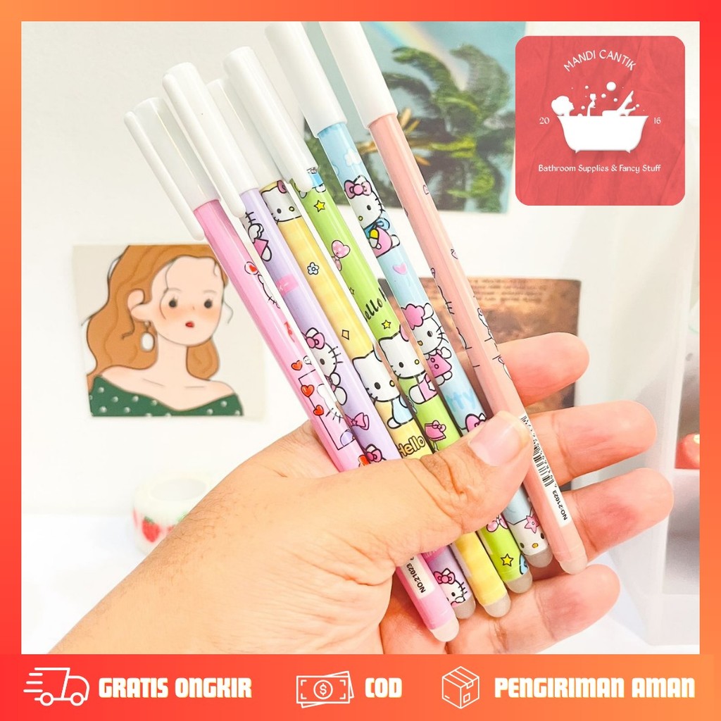 

Promo Pulpen Bisa Dihapus Hello 1 Lusin - 12 Pcs Pen Pena Lucu Imut Kado Unik Korea Aesthetic Cod