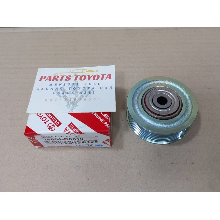 Poli Pully Pulley Tensioner AC 6 Ulir 6PK Veloz Rush Asli 16604-B0010