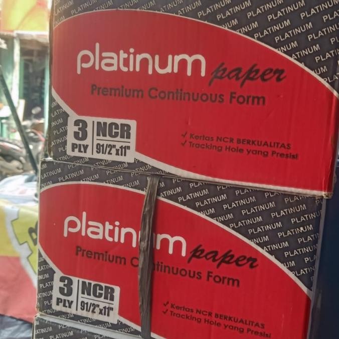 

continuous form 3 ply / kertas computer 9,5 x 11 NCR warna PMK