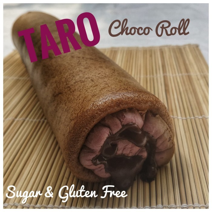 

FLOURLESS KETO DEBM CHOCO TARO ROLL CAKE