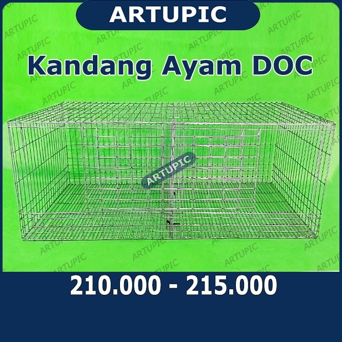 KANDANG AYAM DOC PULLET BATERAI KAWAT GALVANISE KANDANG ANAK AYAM DOC