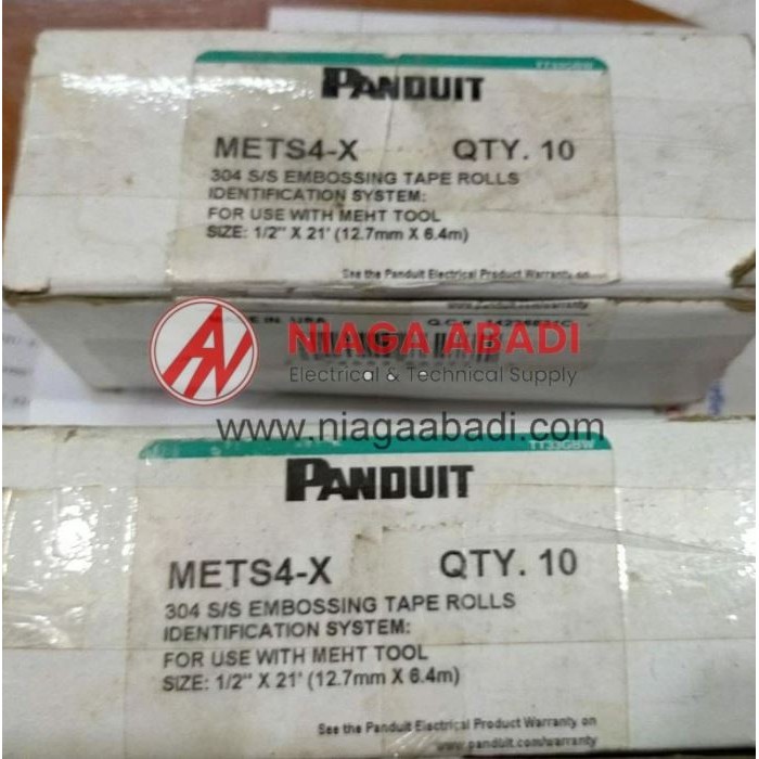 

Panduit Stainless Steel Cable Ties METS4-X Roll Tape Cable Marker