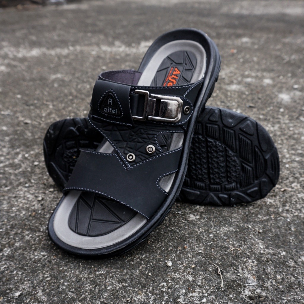 Sandal Pria Srendal Dewasa  Lebaran Idul Fitri Sendal Jepitl Lakilaki Slop Kondangan Pesta Awet Alas