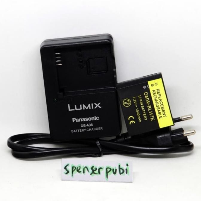 Paket Charger Baterai Panasonic Lumix Dmc-Gm1 Gm5 Gf7 Dmw-Blh7 De-A98
