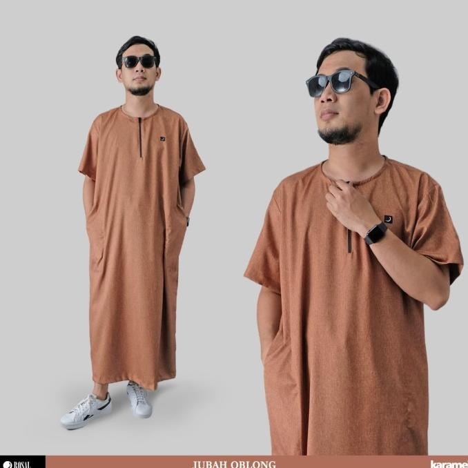 ROSAL JUBAH GAMIS - JUBAH KAOS OBLONG PRIA by KARAMEL (M - XXXL)