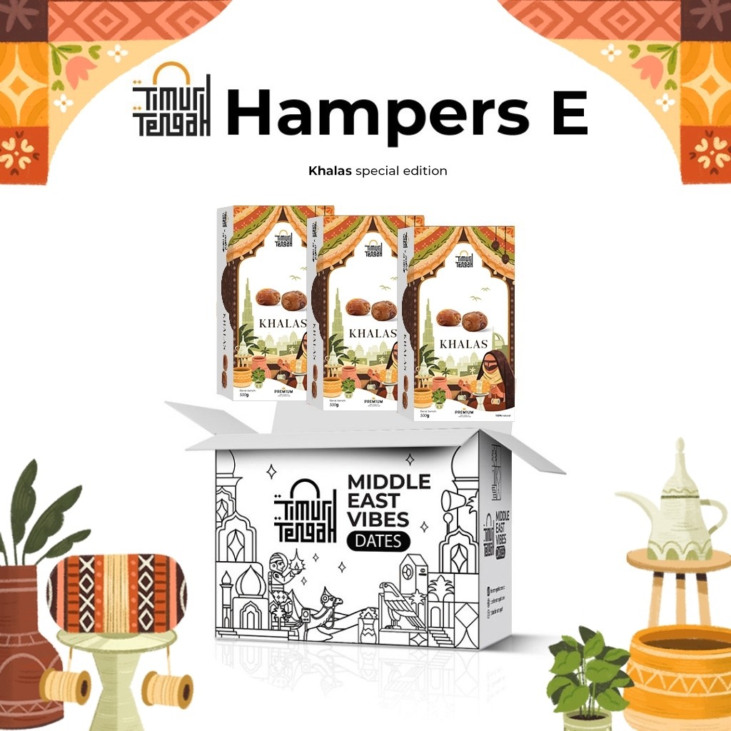 

BIG PROMO Timur Tengah Set Hampers Middle East Vibes I Hampers Kurma Premium