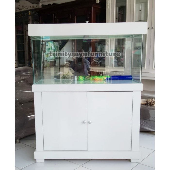 Meja Aquarium Plus Aquarium Sama Tutup 100cm/trinityjayafurniture
