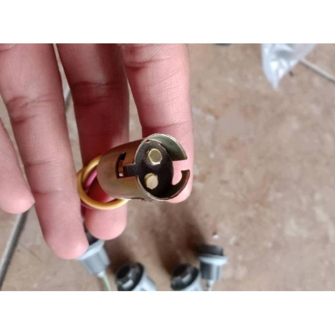 Fiting Lampu Rem S25 Motor Mobil Switch Doubel Saklar Soket Stop Lamp Oorriginal