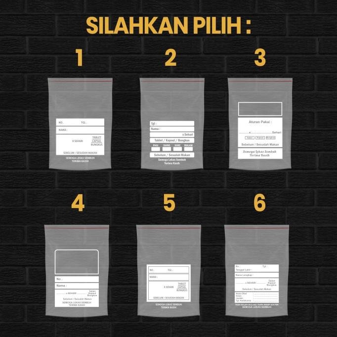Grosir Sablon Plastik Klip Obat Custom (2Hari Jadi)