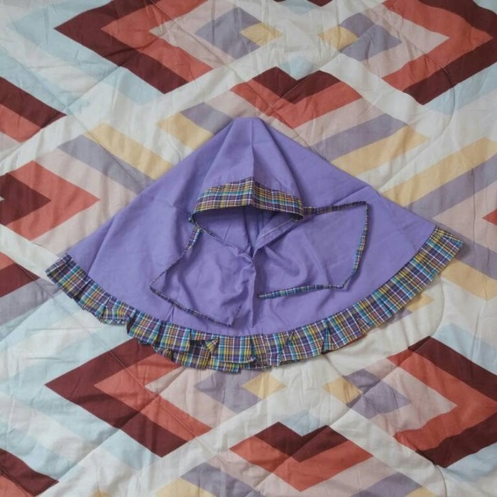 SERAGAM MUSLIM ANAK TK/BAJU MUSLIM GAMIS TK KOTAK ROMPI UNGU