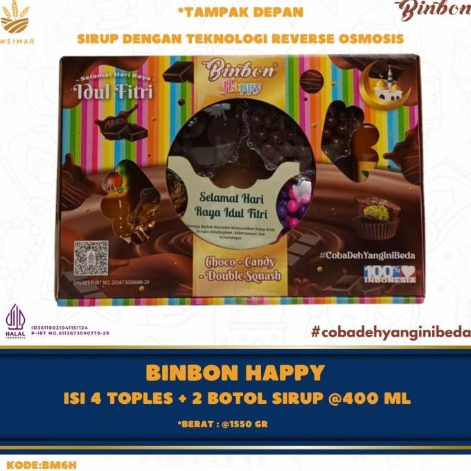 

Promo!, Hampers Lebaran - Binbon Happy Choco Candy Double Squash