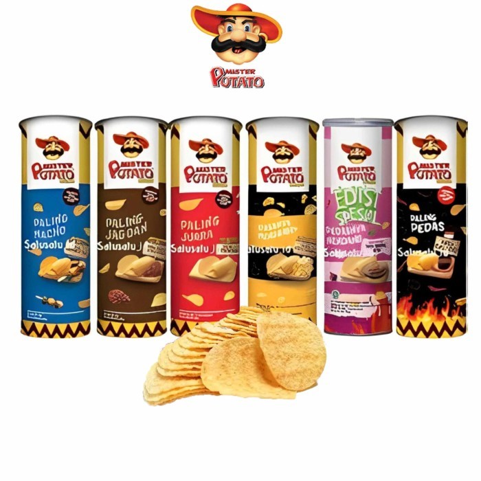 

KOMPLIT MISTER POTATO CRISPS * KERIPIK KENTANG * MISTER POTATO * 85g